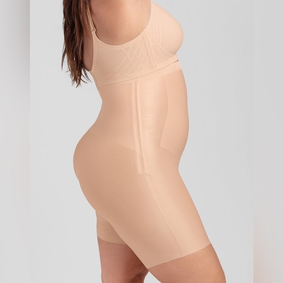 NWT HoneyLove No-Show High-Waist Short in Sand Size 3X - Picture 2 of 9